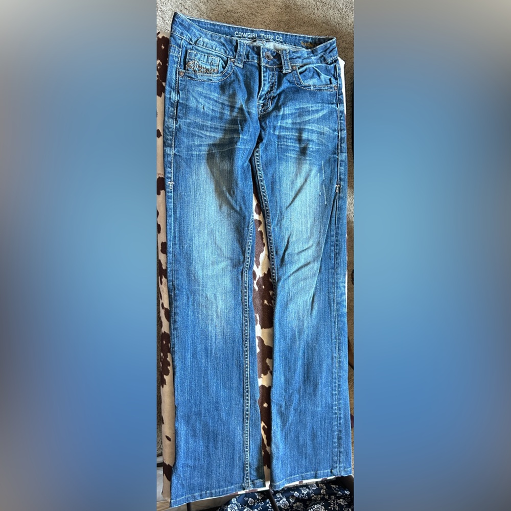 Cowgirl Tuff BootCut Blue Jeans